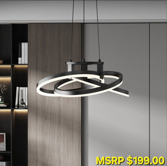 Modern LED Spiral Chandelier Pendant Light
